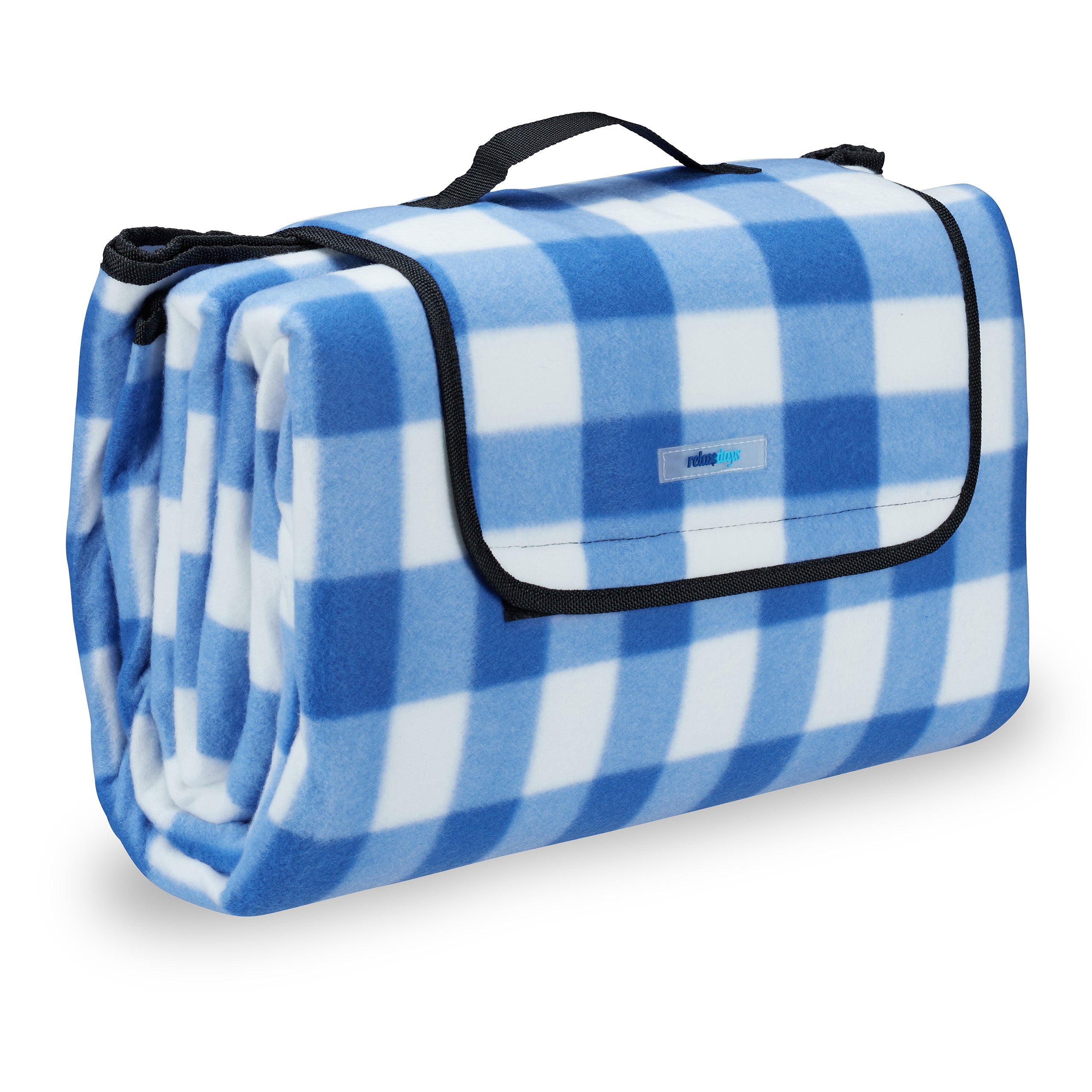 Relaxdays Coperta Da Picnic XXL X Cm Plaid Impermeabile Spiaggia Isolante Quadri