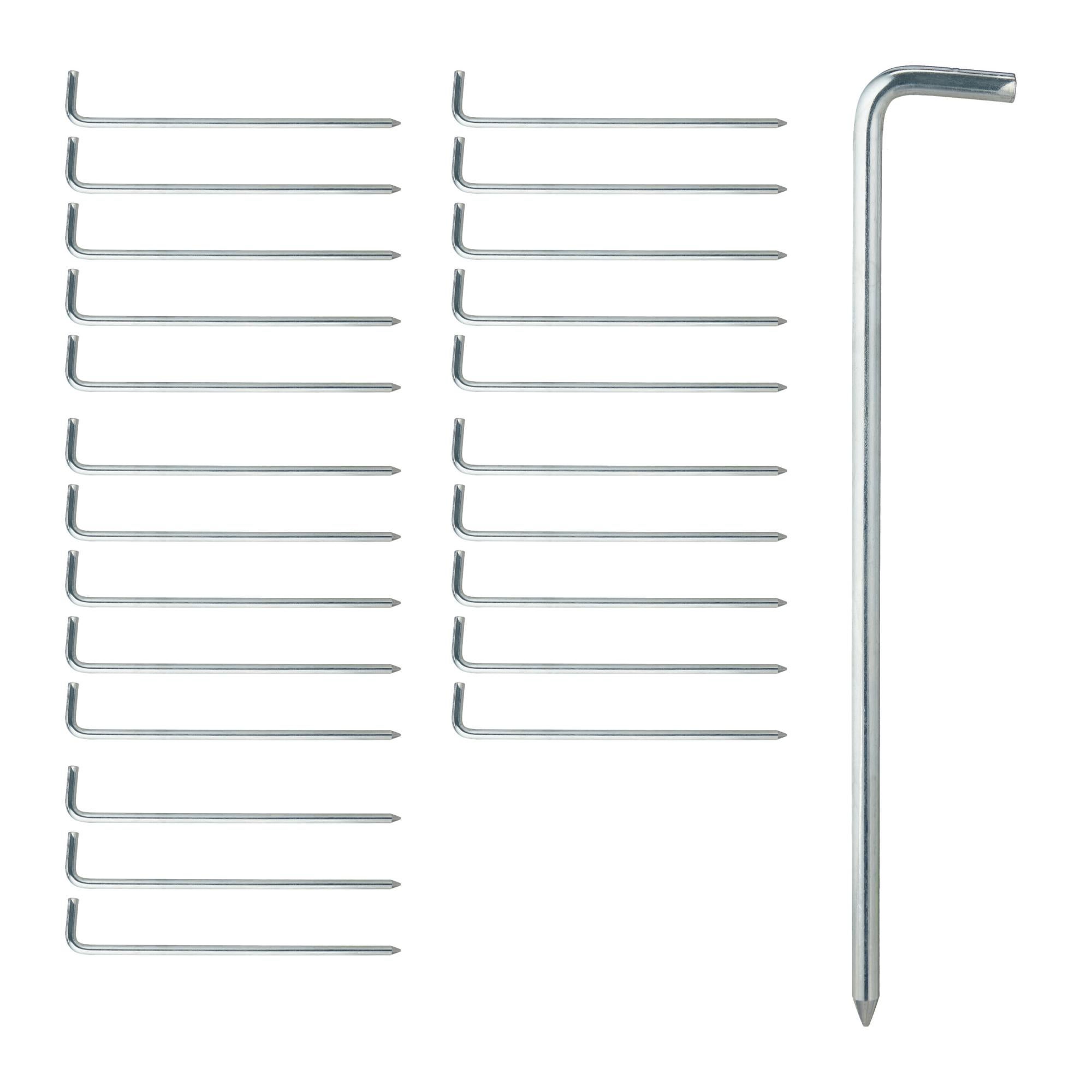 Relaxdays Lot 24 Piquets De Fixation, Sardines Pour Tentes, Tonnelles