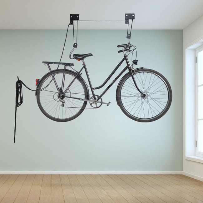 Support à vélo pour plafond Eufab 16411 acier noir