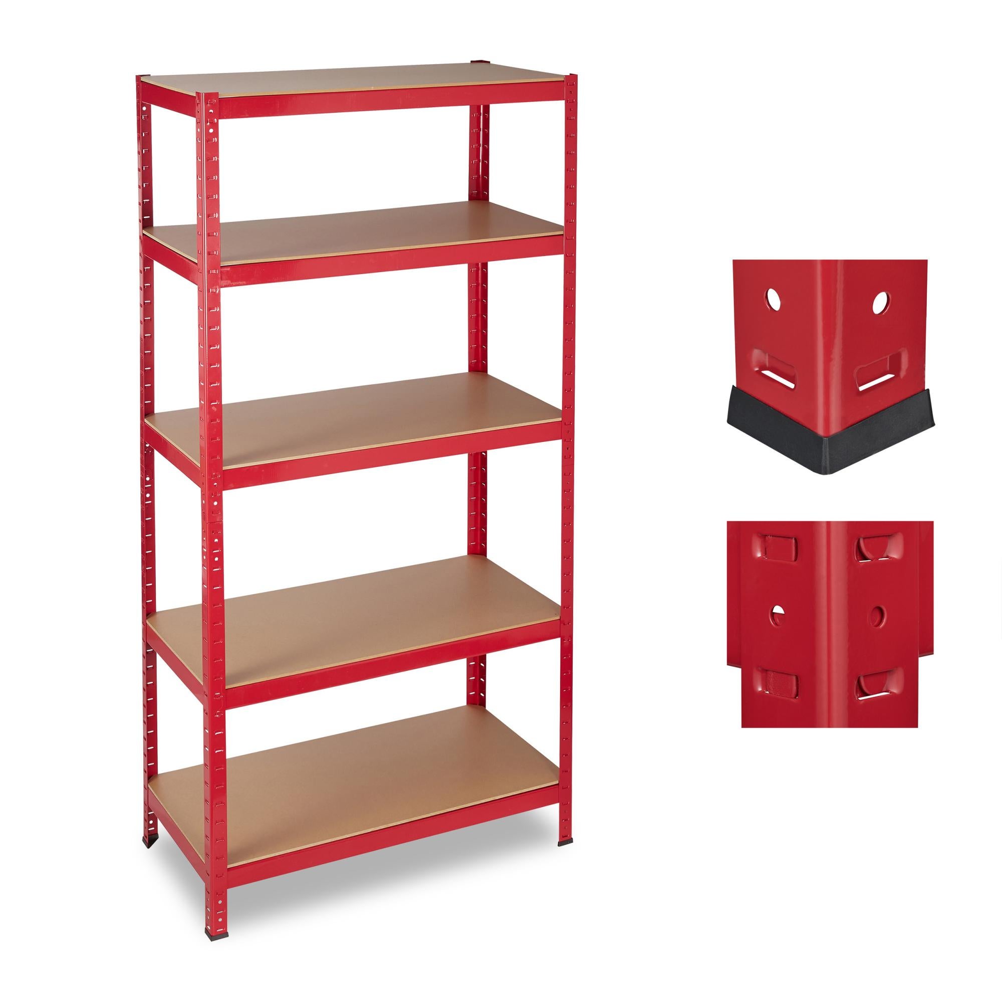 Relaxdays Scaffale In Metallo, Capacità Fino A 875 Kg, 5