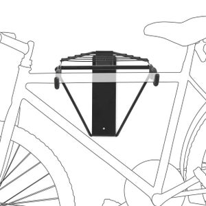 Support de stationnement de vélo Haofy, crochet mural de vélo pliant, outil  de support de scooter électrique en alliage d'aluminium pour les écrans de  magasin de vélo de montagne 