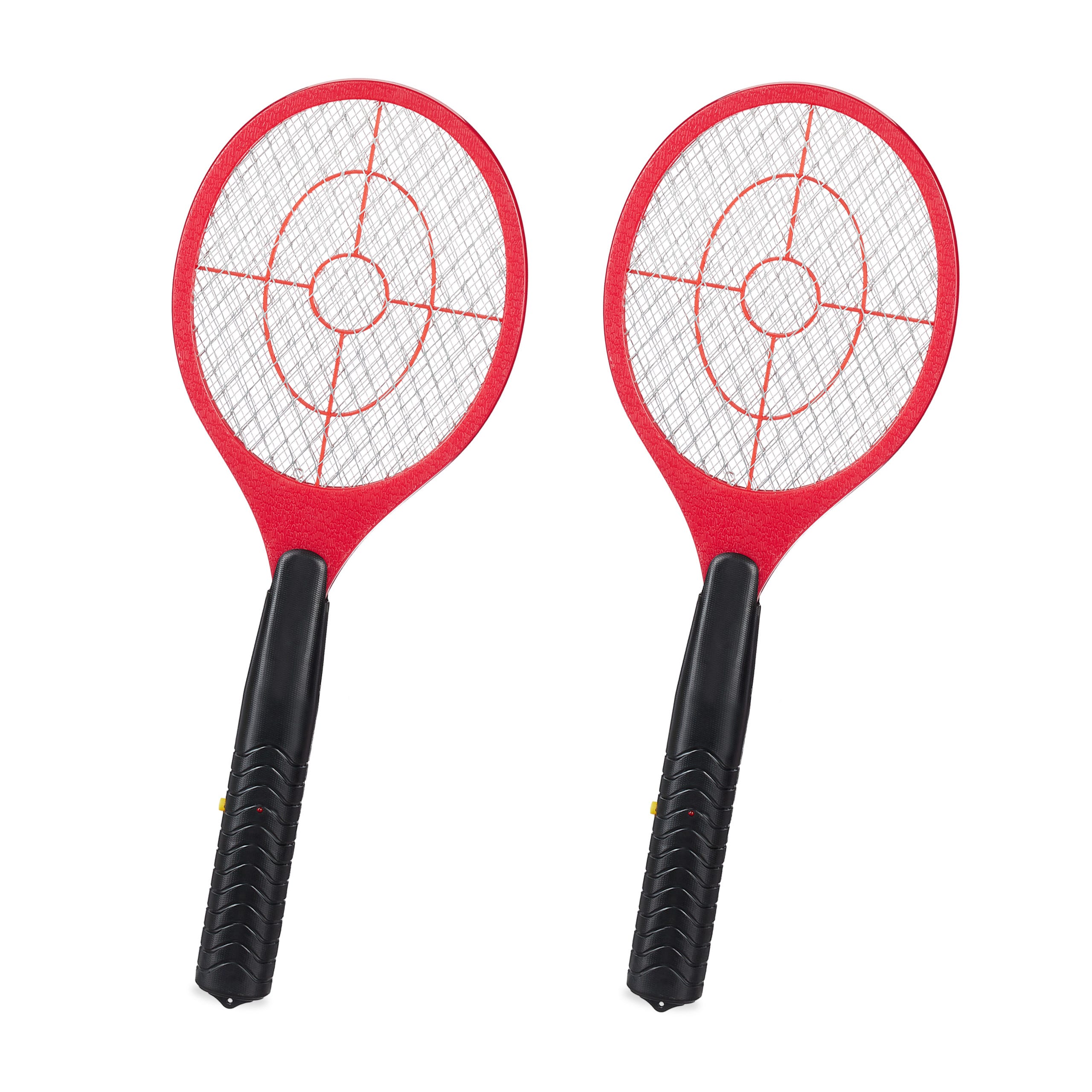 2x Tapettes à moustique électrique raquette électrique insectes volants  mouches, rouge