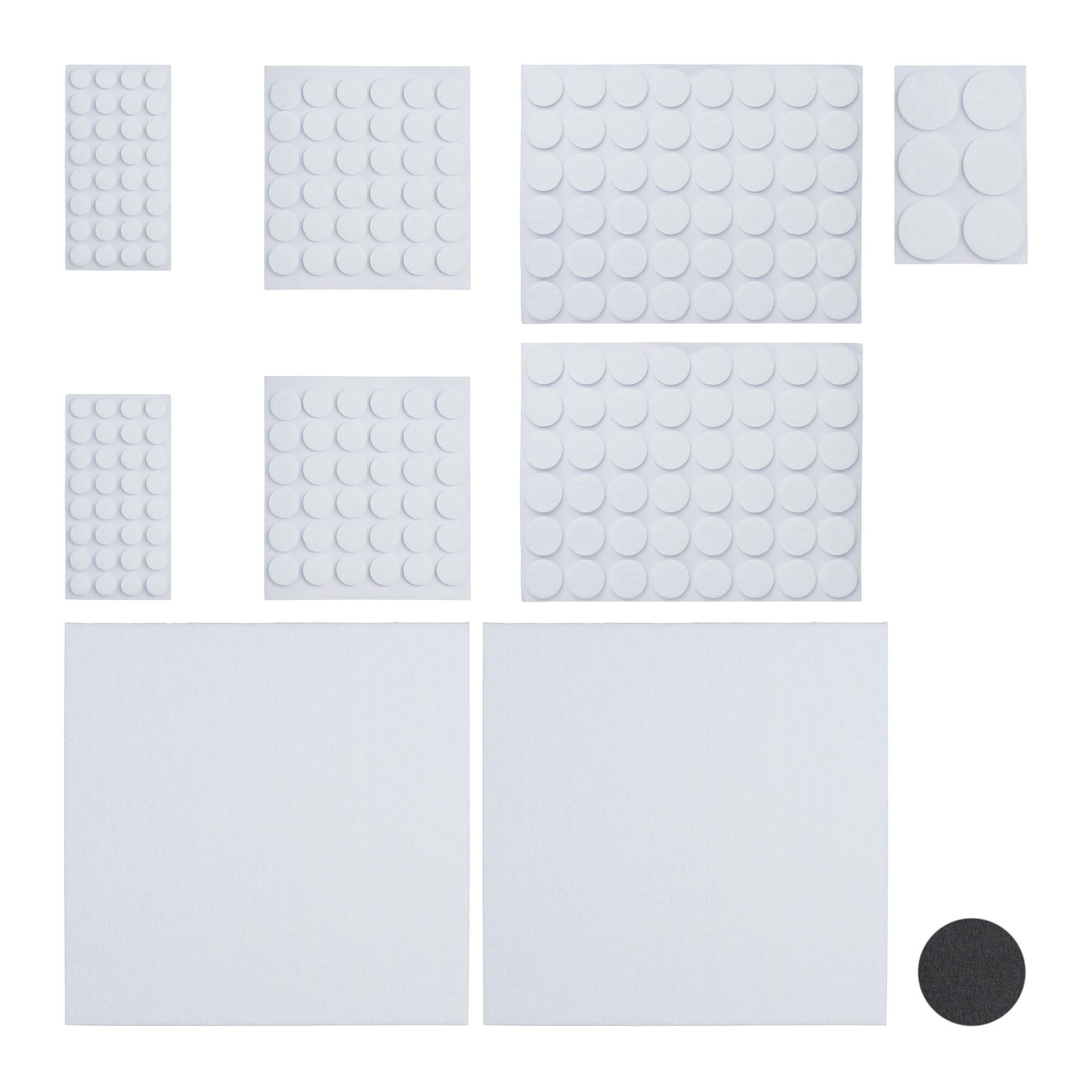 1000 Feltrini Adesivi Rotondi In Feltro Beige 10mm – Cuscinetti Antigraffio Per Mobili, Antirumore Per Piedini Di Sedie E Ante, Facili Da Applicare