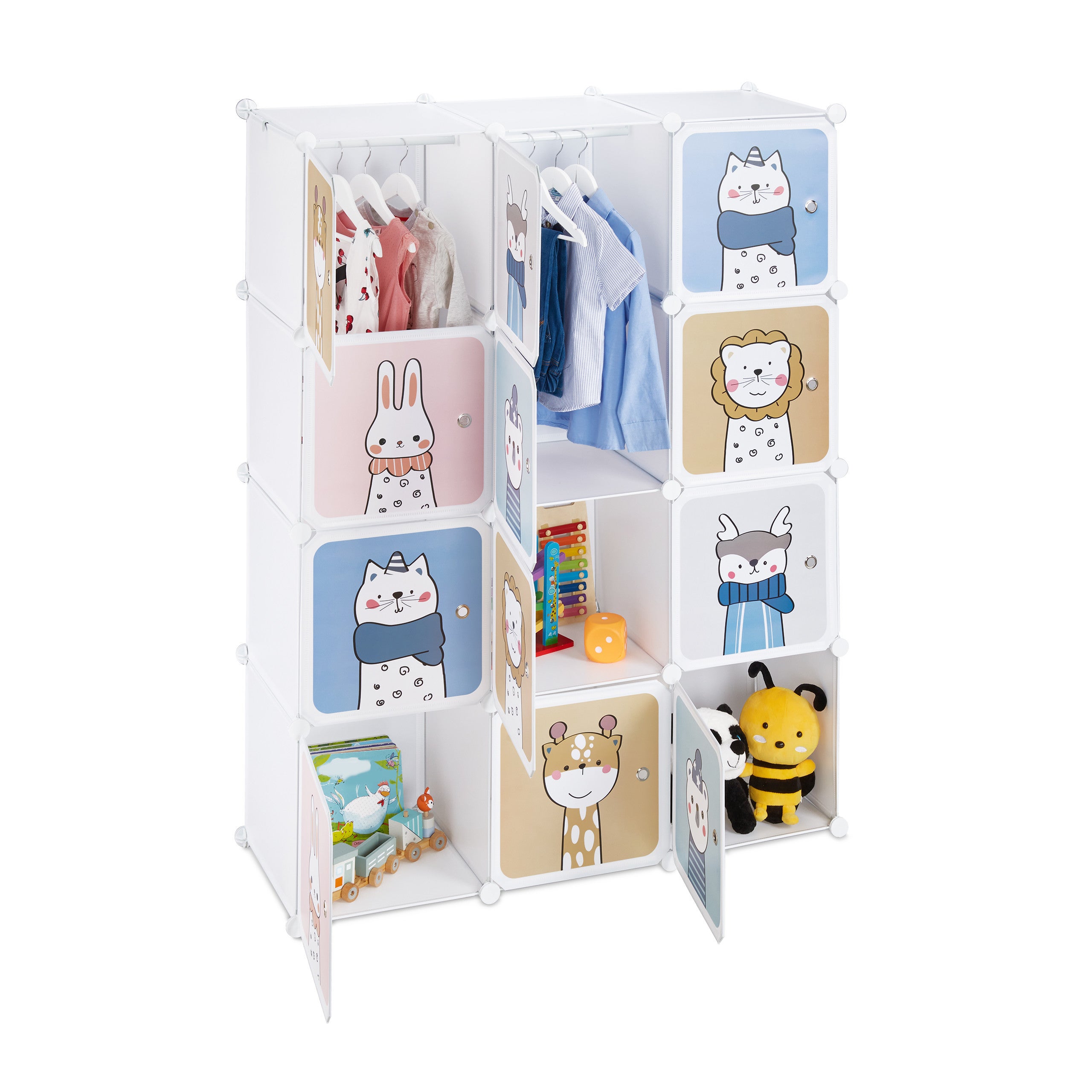 Maison Exclusive - Scaffale Portaoggetti per Bambini con 8 Cubi Blu in PP