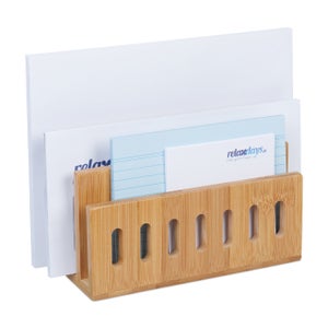 Generic Trieur de papier de bureau en bois avec rangement à 4 niveaux,  porte-documents de bureau à prix pas cher
