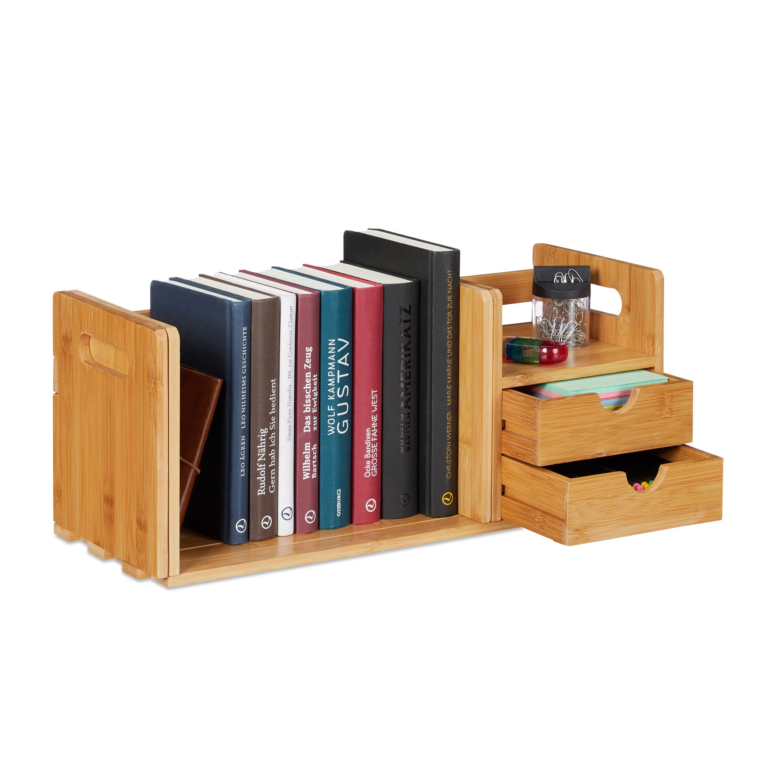 Piccola mensola da scrivania – libreria da scrivania regolabile in altezza,  libreria da tavolo multistrato in stile industriale, scaffale da scrivania