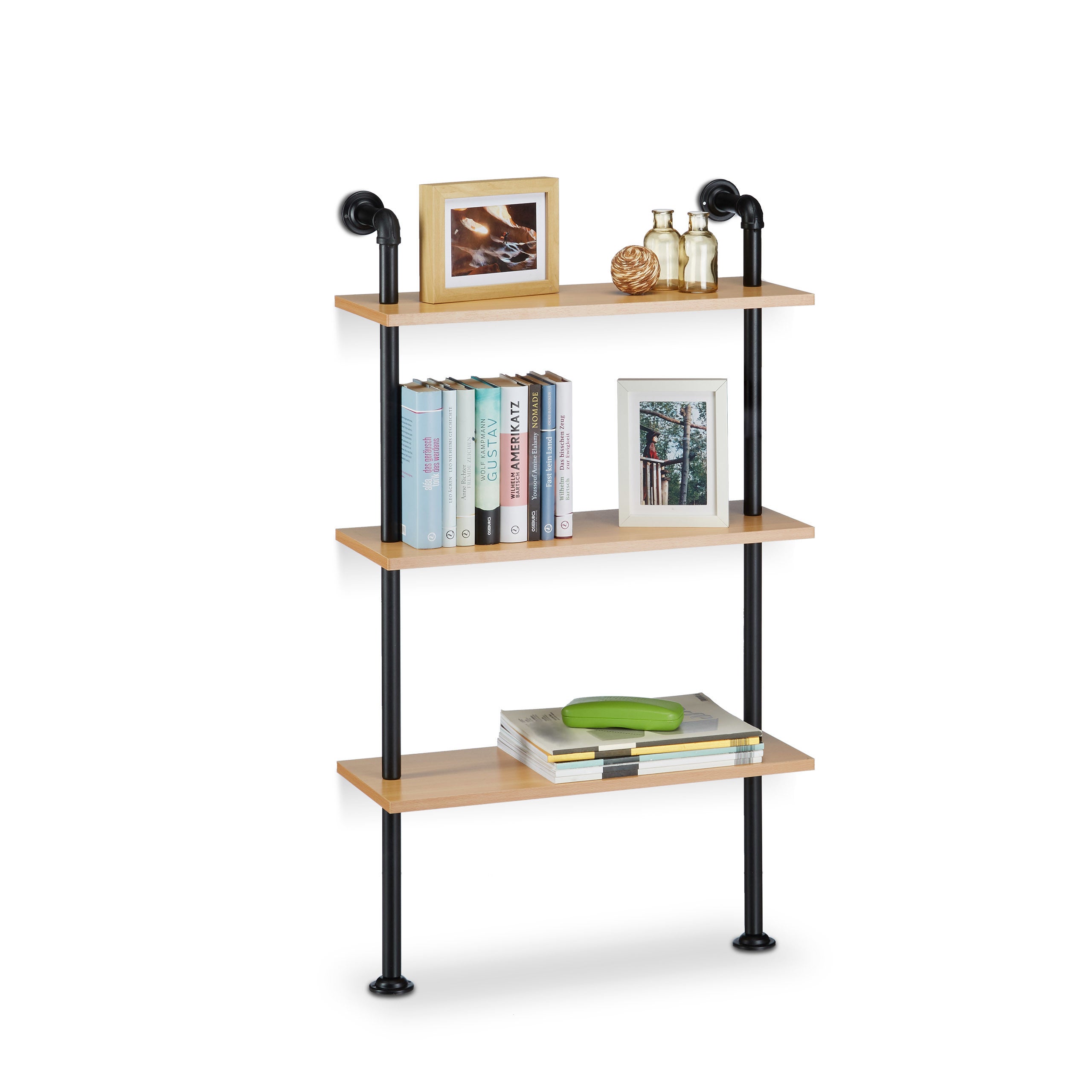 3 pezzi Rack da parete scaffale libreria scaffale profondità 20cm larghezza  60cm soggiorno cucina uso su mensola la parete