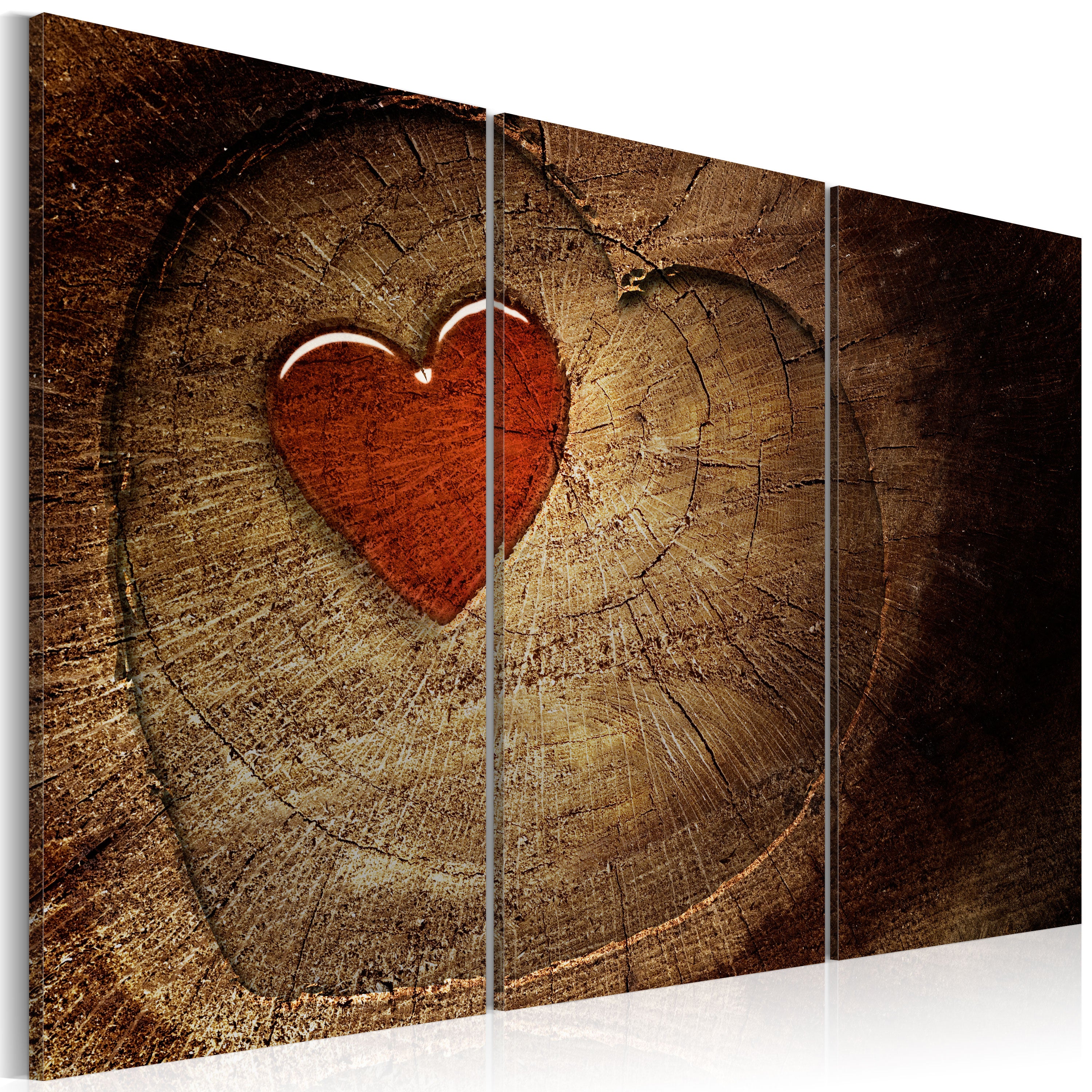 Tableau Ancien Amour Ne Rouille Pas 3 Pieces 90x60 Cm Leroy Merlin