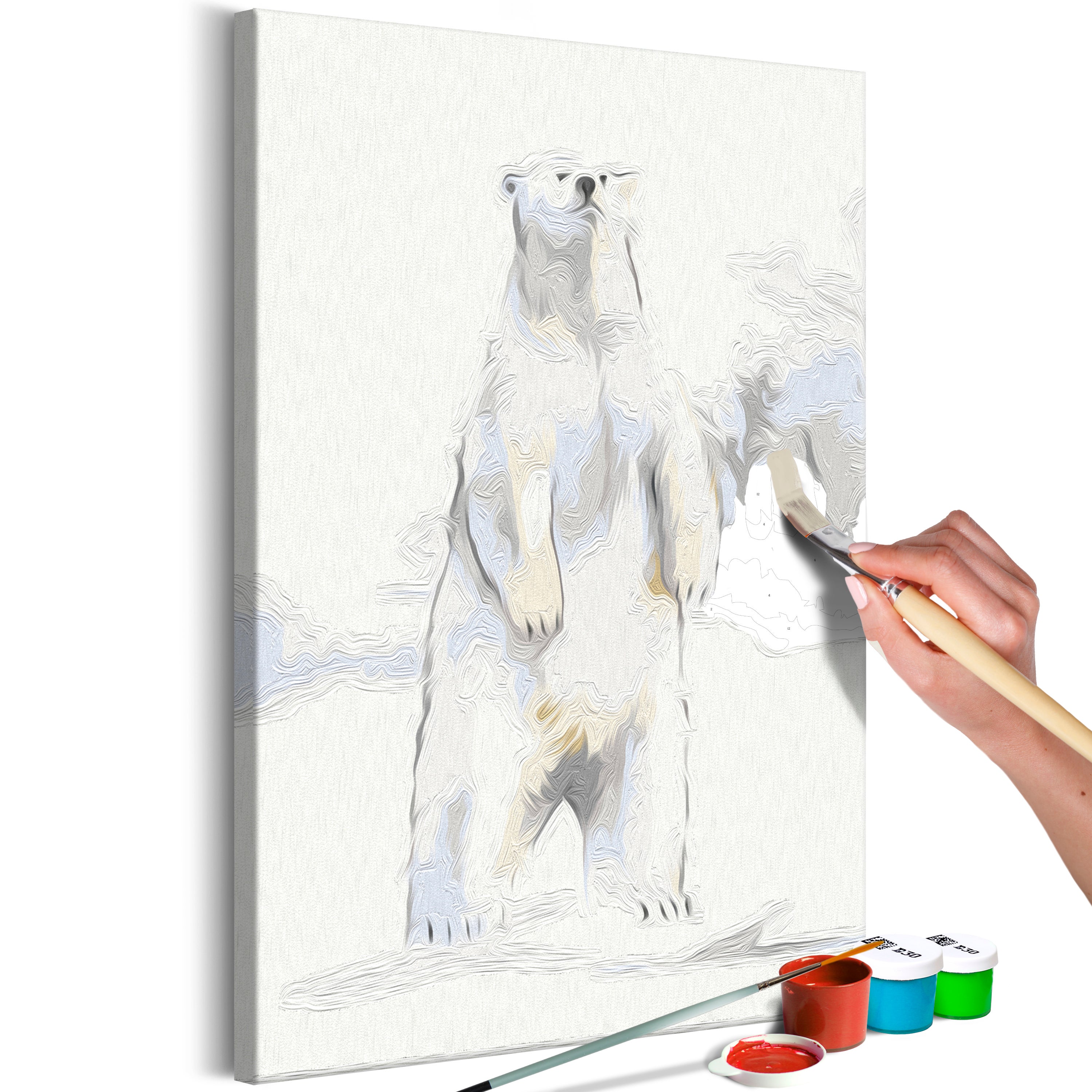 Quadro Fai Da Te Inquisitive Bear 40x60 Cm Leroy Merlin