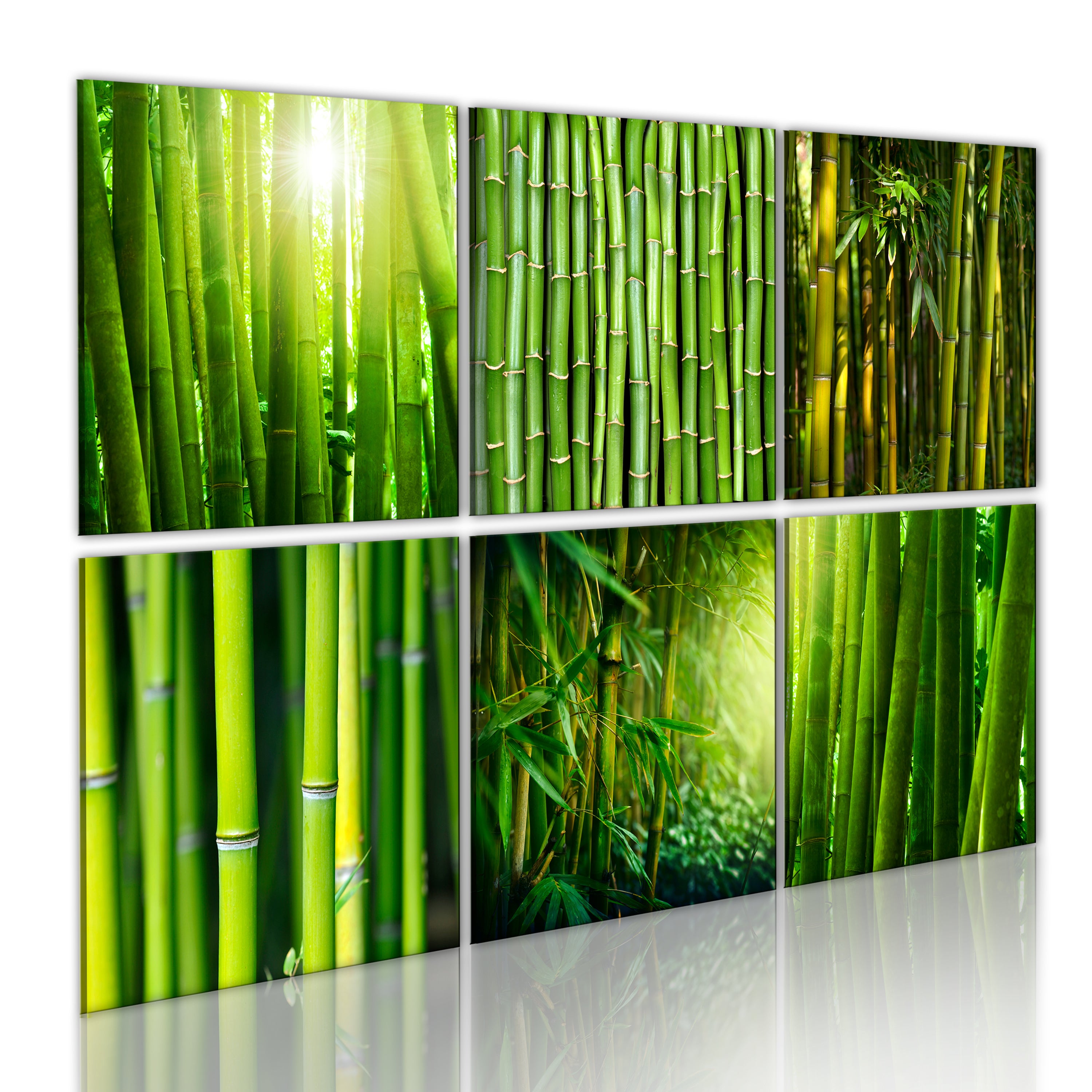 Cadre mural en bambou 120x80 cm