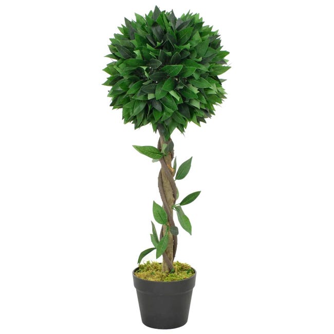 Plante artificielle laurier avec pot vert 70 cm décoration intérieur  DEC022044 | Leroy Merlin