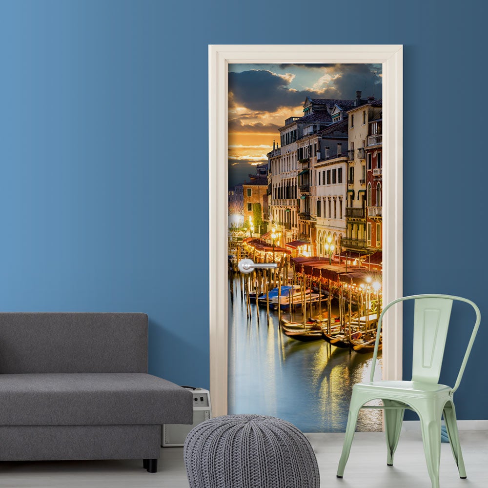 Fotomurale per porta - Venetian Harbour 70x210 cm