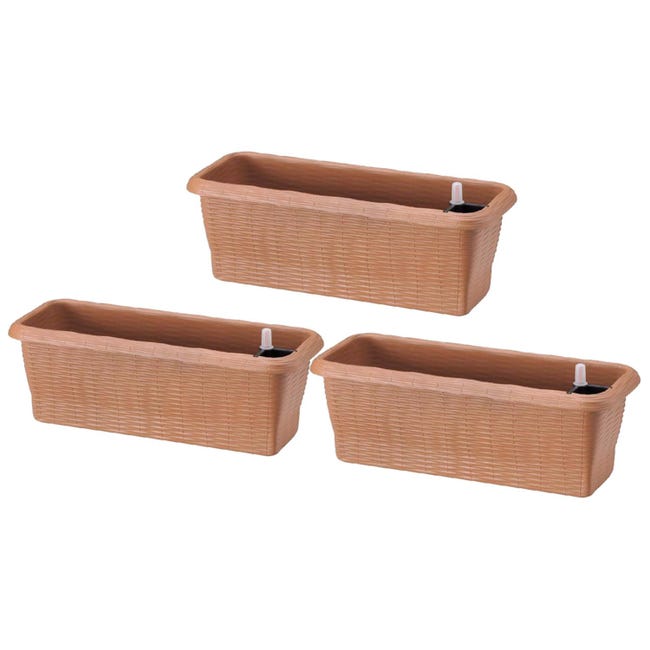 QUALY Oasis Hill QLX20001-GN Self-Watering Plant Pot - Green S QUALY Oasis Hill QLX20001-GN Self-Watering Plant Pot - Green S