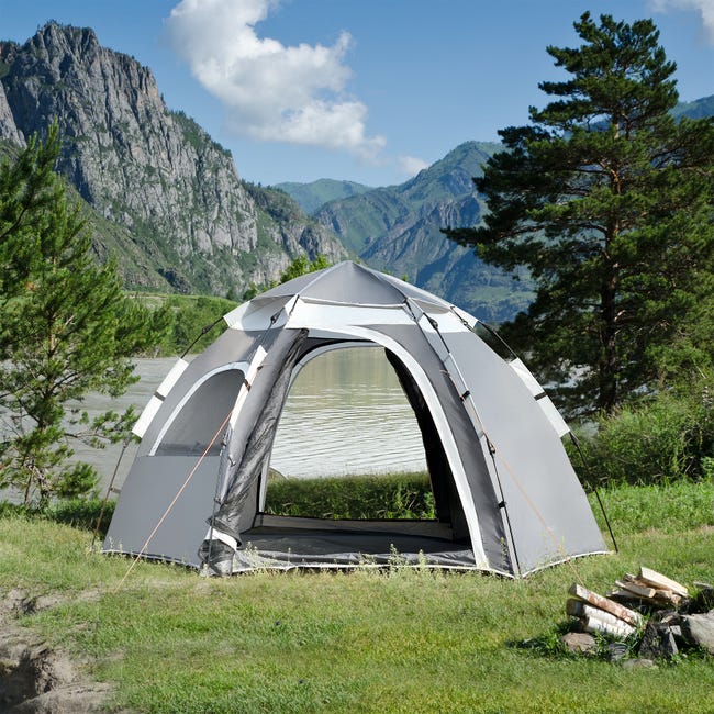 Relaxdays tente de douche camping, Pop Up, HxLxP: 190 x 120 x 120 cm,  cabine d'essayage, étanche, compacte, UV 50+, bleu