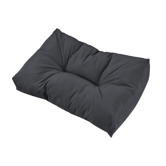 en.casa] 1x Cuscino schienale per divano paletta euro [grigio scuro] cuscini  per palette supporto In/Outdoor mobili imbottiti