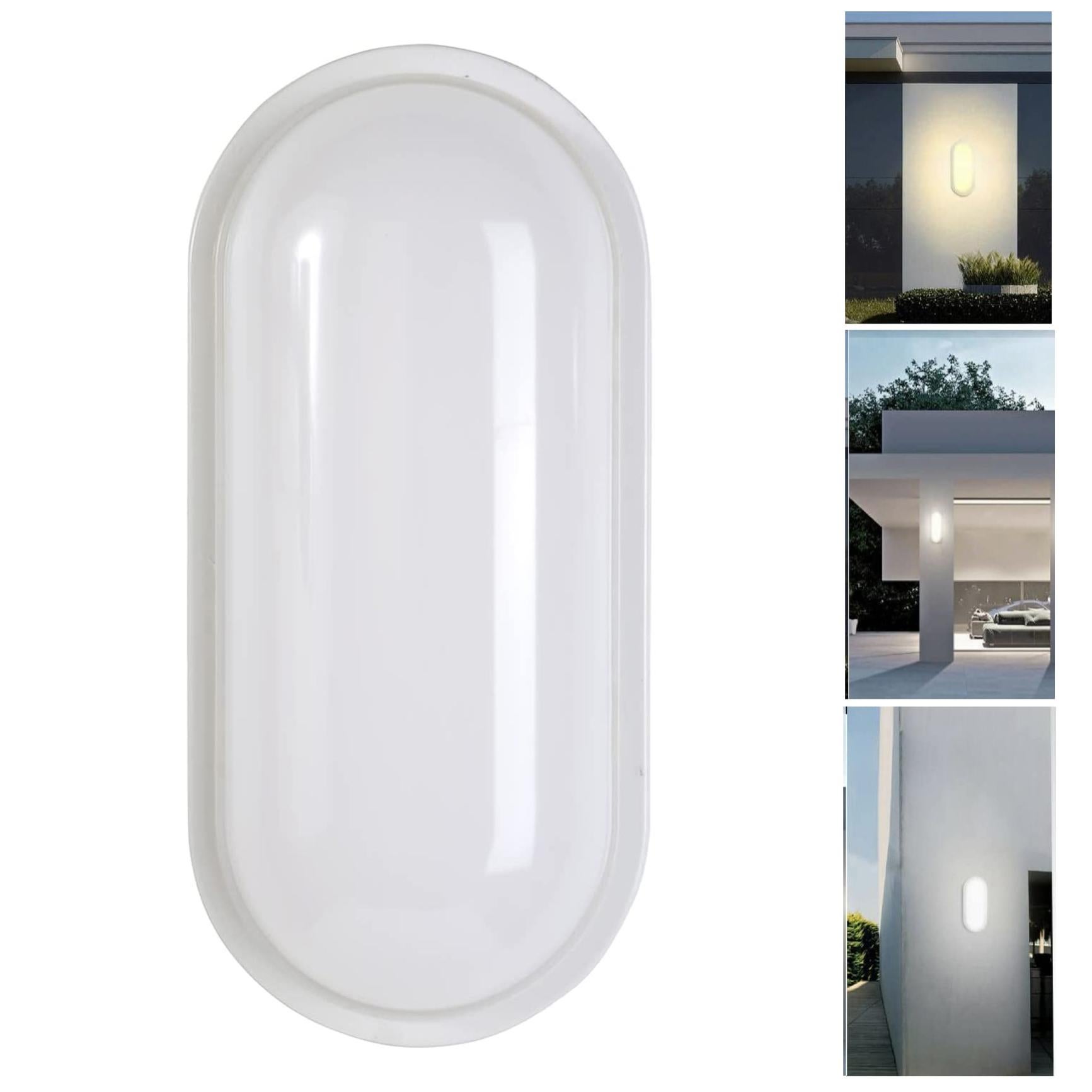 Applique Da Esterno Lampada Da Parete A LED Base E27 Impermeabile IP65 Per Ingresso Cortile Giardino Terrazza Balcone Garage Nero 73840598