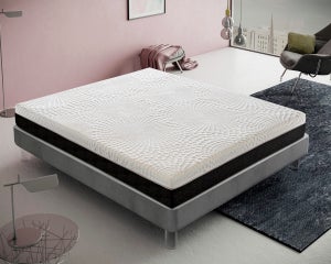 MaterassieDoghe - colchón 90x190 900 Muelles ensacados y viscoelástica 9  Zonas de confort Altura 22 cm