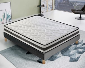 MaterassieDoghe - colchón 150x190 Memory Foam - 11 zonas de confort - Funda  Silver Safe