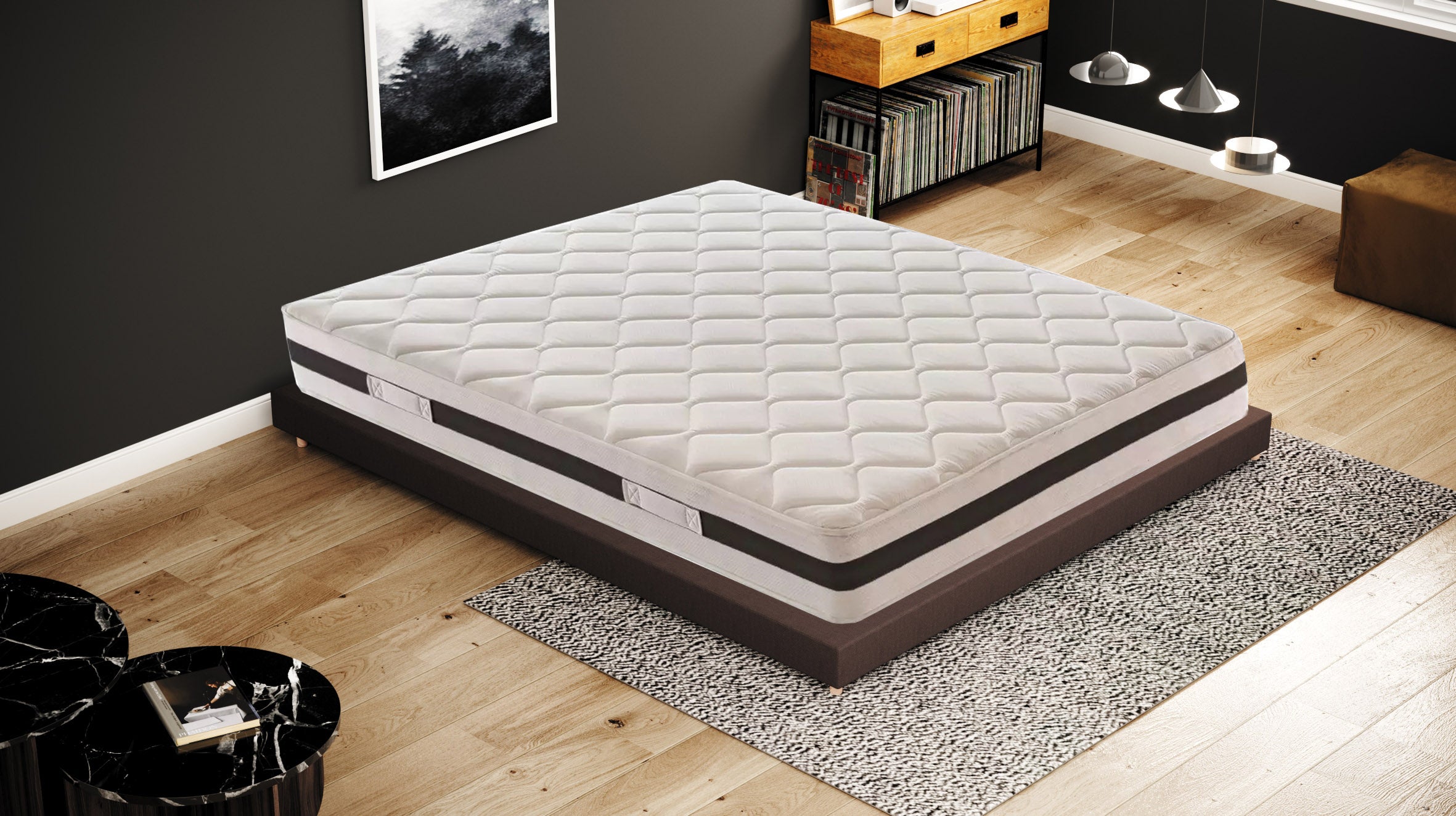 MaterassieDoghe - Matelas 80x190 à mémoire de forme - 11 zones de confort -  Housse Silver Safe