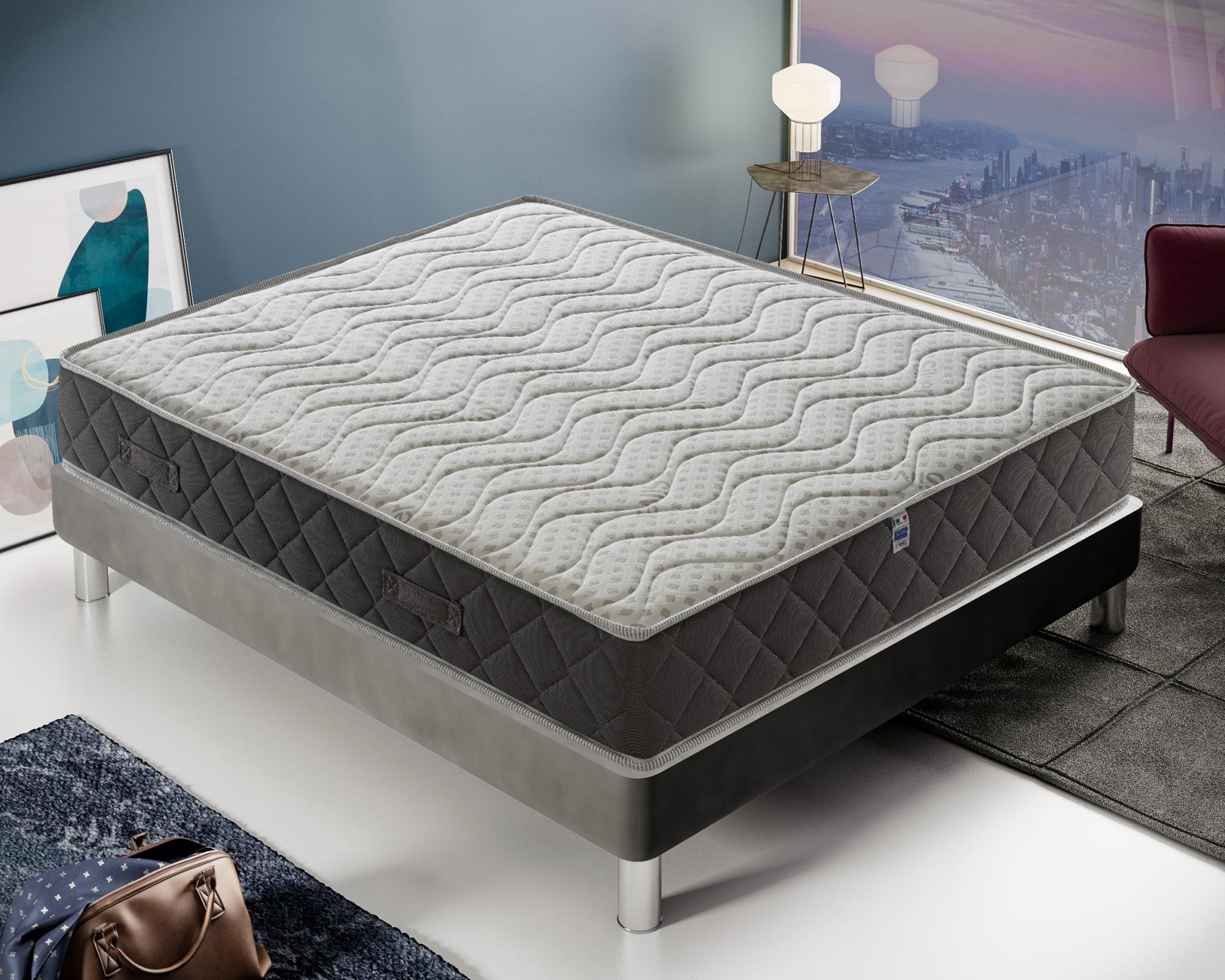 Materassiedoghe - colchón memory foam - 11 zonas de confort - funda silver safe 80x200