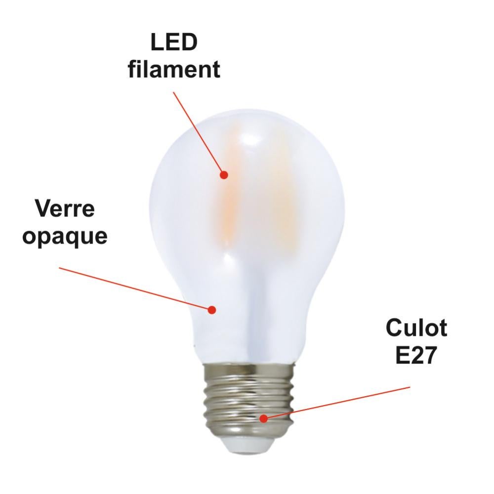 Lot De 10 Ampoules LED E27 8W - Blanc Chaud - 640 Lumens - Neuves !
