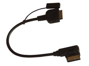 vhbw Câble adaptateur auxiliaire Auto Radio AUX Mini ISO vert pour