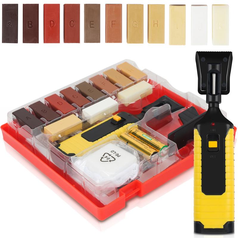 Kit Riparazione Piastrelle - 11 Stick Colorati, Penna Riscaldante, Per Riparare Crepe E Graffi Su Ceramica, Marmo, Granito