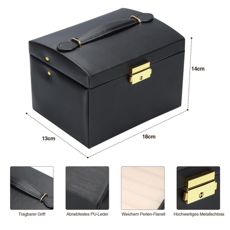 BOOVO Boîte à Bijoux Pour Femme Et Fille, 5 Niveaux Avec