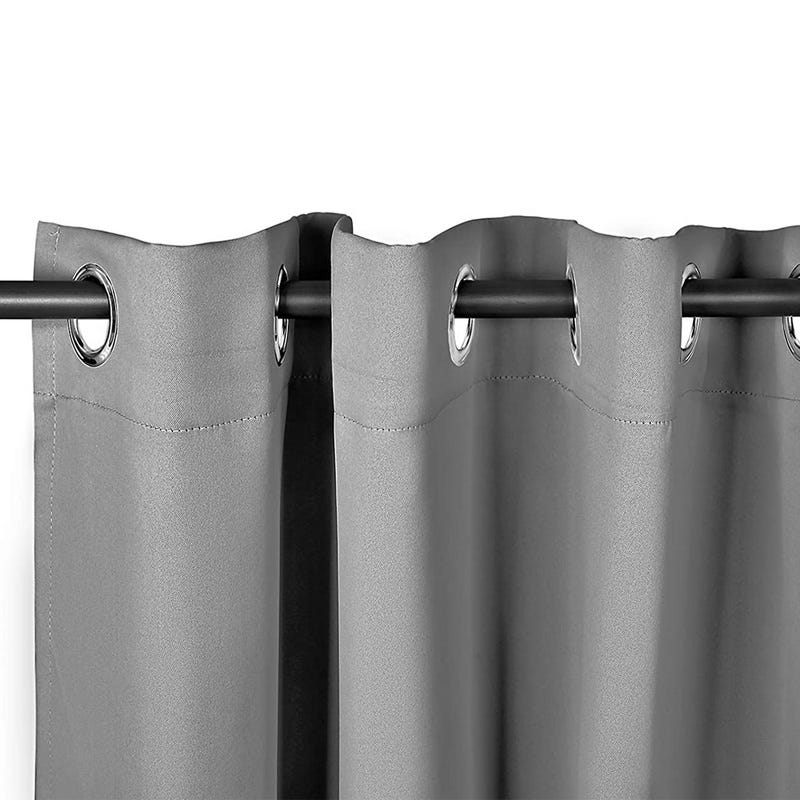 Tenda termica 140x245cm con chino tinta unita grigio chiaro - grigio puro