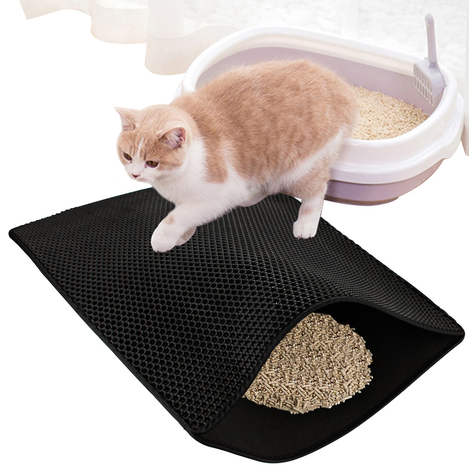Matro per gatti Altri accessori per gatti urina -resistente lettiera opaca lettiera  gatto opaca davanti a 78 × 60 cm