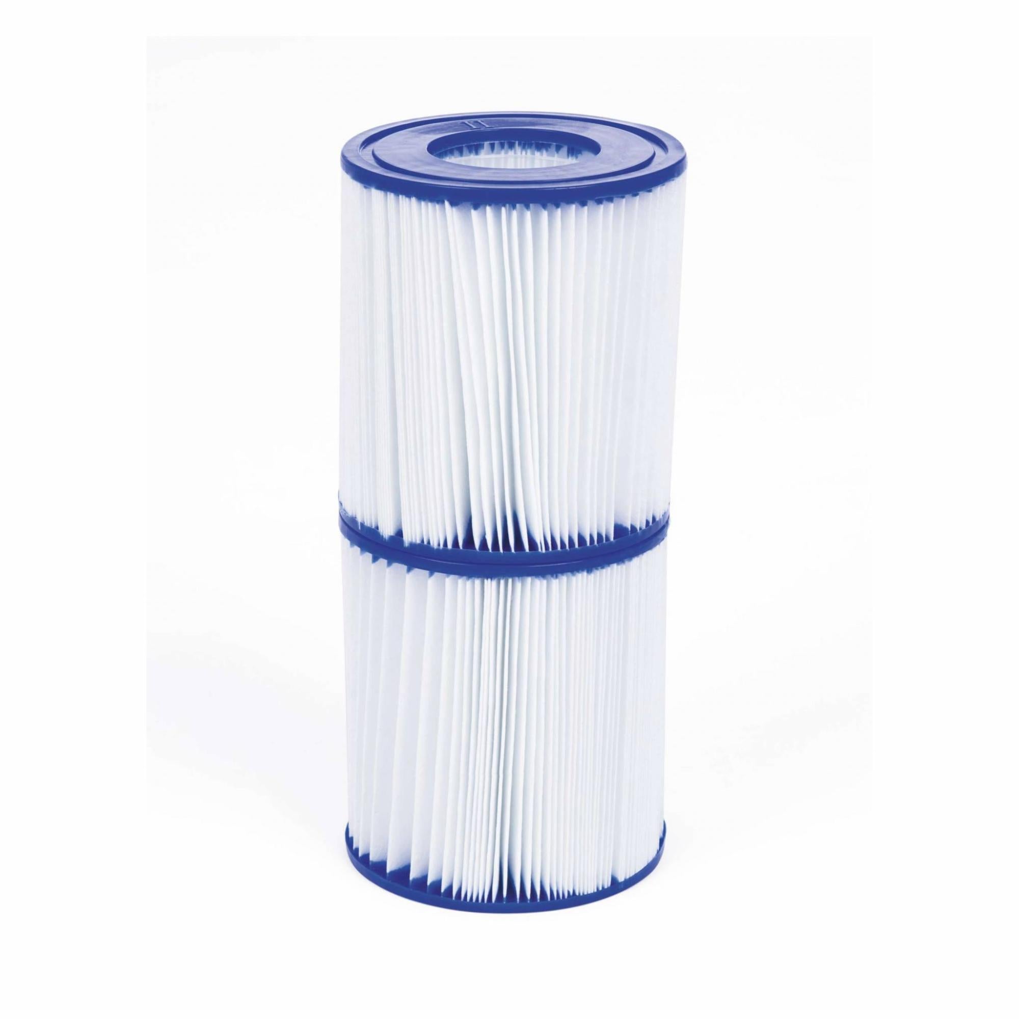 Juego De 2 Cartuchos Filtrantes Tipo 2 Para Bomba - Ø10,6X13,6Cm Compatible Con Bestway Como, Vostok 4X2M, Vostok 5X2M, Spinelle 4X2M, Opalite Rattan,