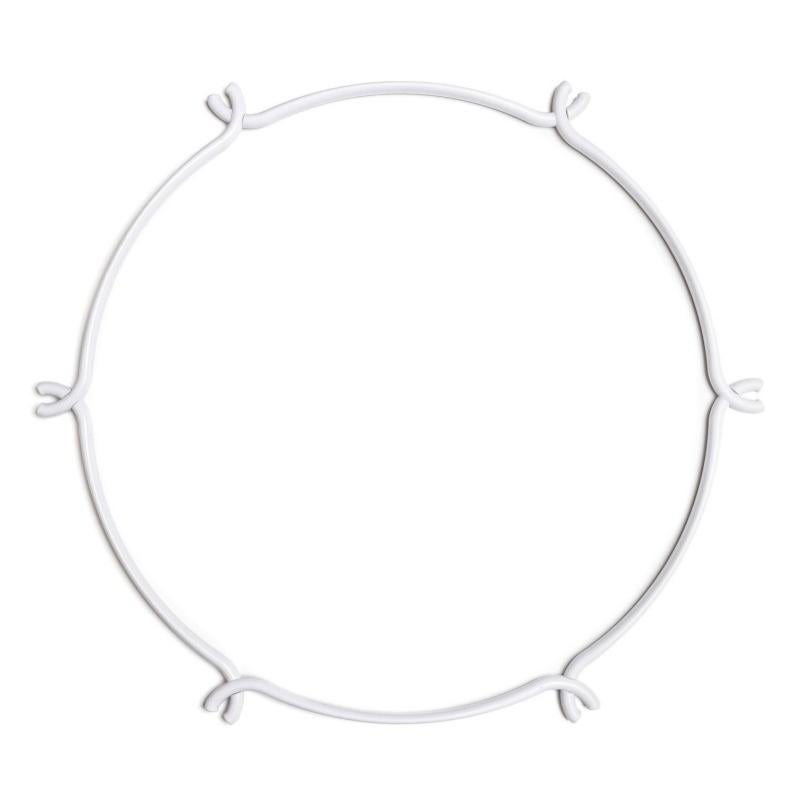 PATIKIL 2 Anelli Di Finitura In Metallo Per Luci A Soffitto – Bianco Opaco, Diametro 180 Mm (Esterno) / 133 Mm (Interno)