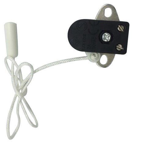 Interrupteur à tirette ( lot de 1 ) avec cordon et patte de fixation, 2  ampères