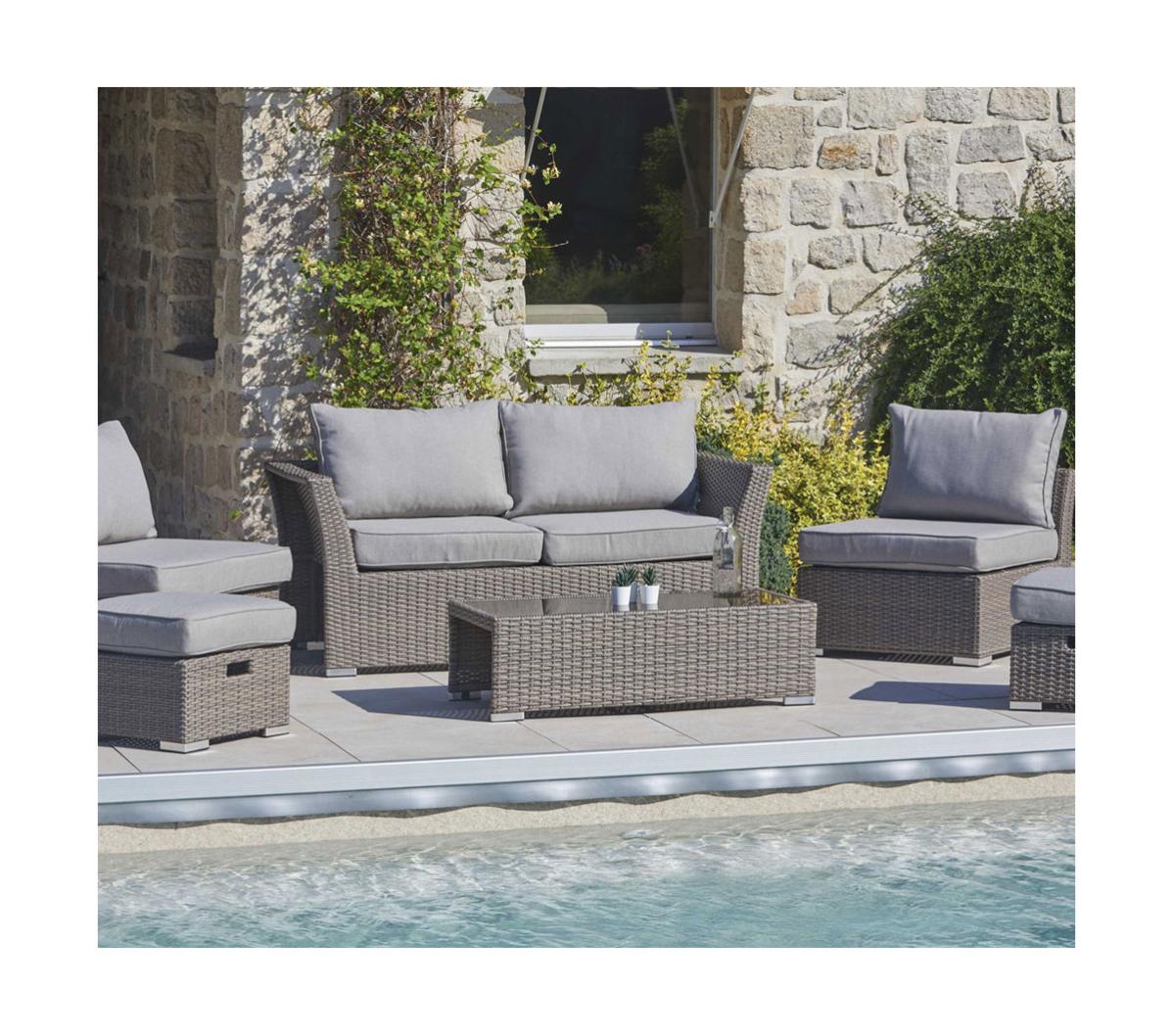 BOLIVIA Salon de jardin 6 places Leroy Merlin