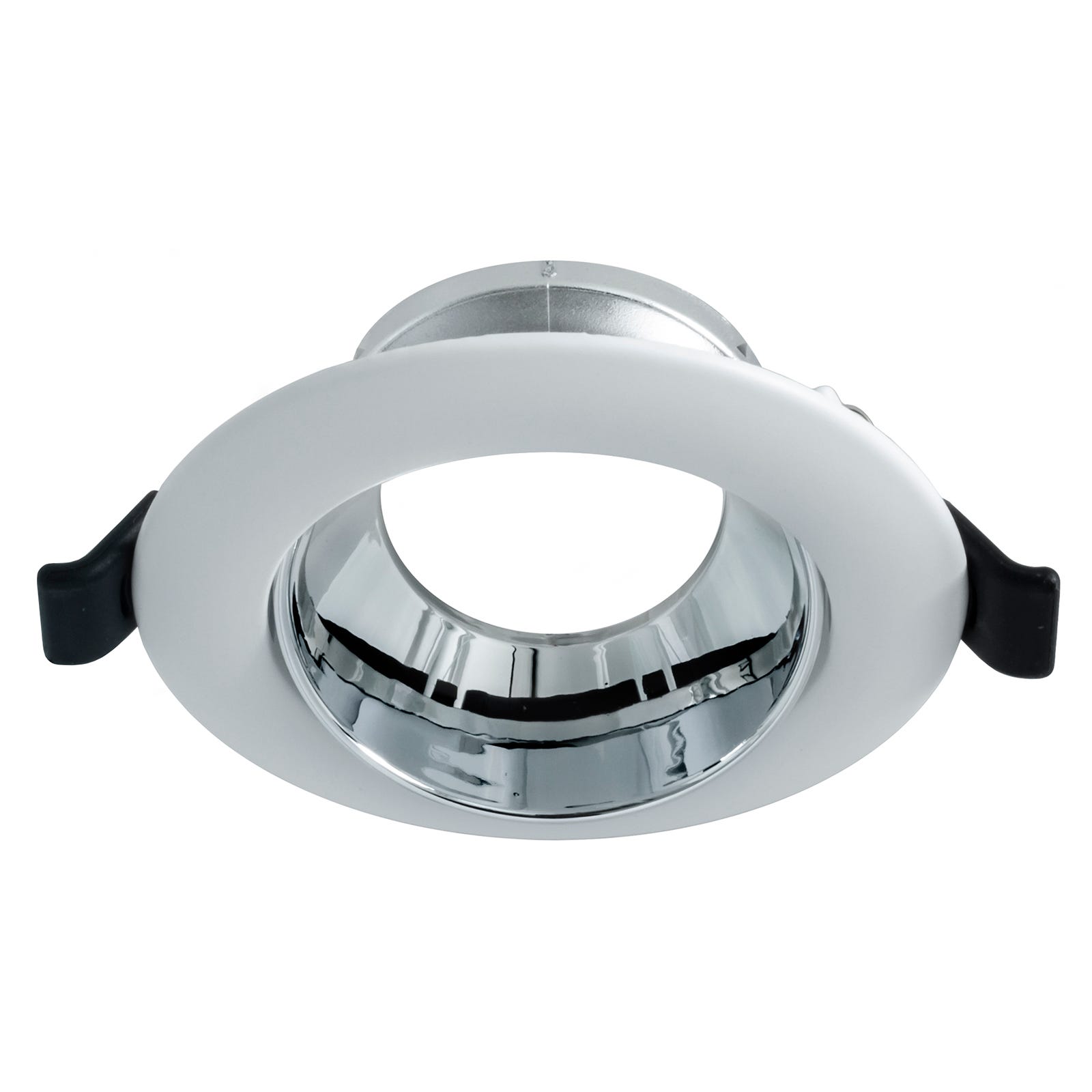 Support de spot LED rond et ajustable pour plafonnier encastré