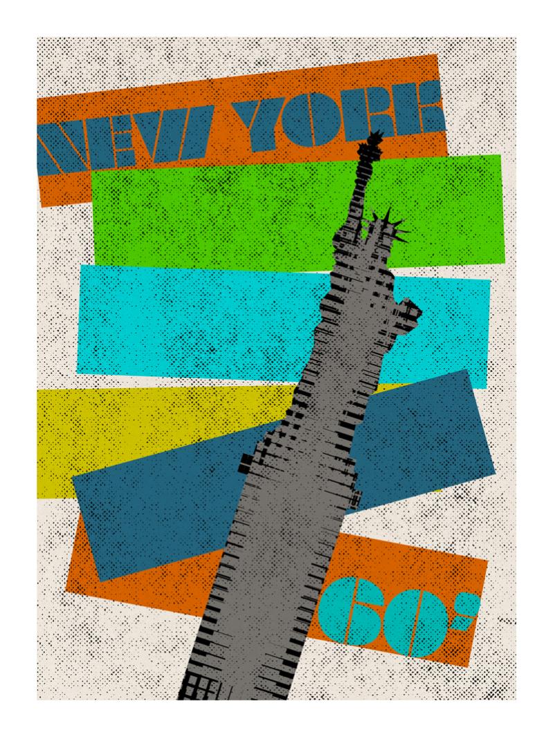 TRAVEL Signature Poster Nyork 40x60 cm BENEFFITO Leroy Merlin