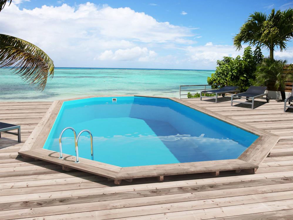 Piscina De Madera &Quot;Sao Paulo&Quot; - 6.57 X 4.07 X 1.20M