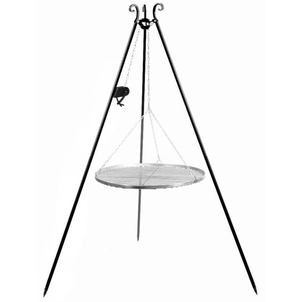 Campfire Treppiede – Supporto Da Cucina Per Falò, Treppiede Pieghevole In Acciaio Inox Per Barbecue Da Campeggio, Treppiede Portatile In Acciaio Inox, Multifunzione, Pieghevole - 2
