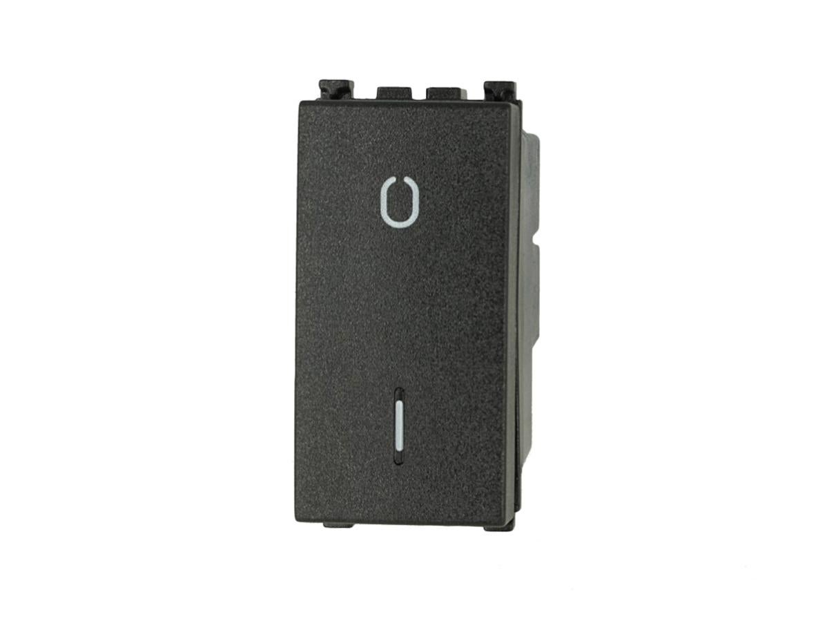 Telefonsteckdose RJ11 Schwarz Mit Deckel – Kompatibel Mit Vimar Arke, Marke SANDASDON