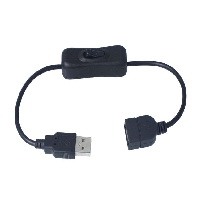 2 PCS Câble USB avec interrupteur ON / OFF à lampe LED lampe LED LAMP USB  VAN