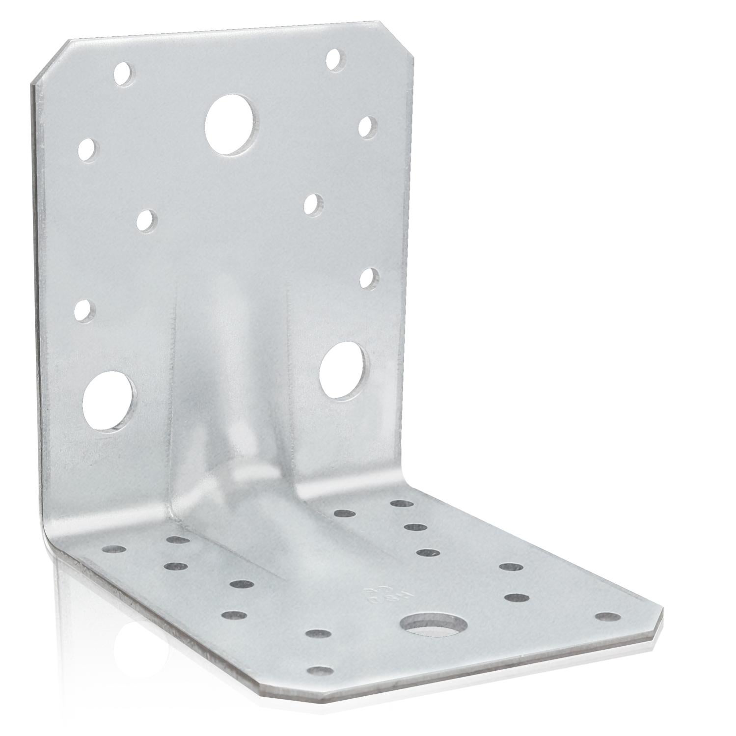 Angolo Di Connettore Angolare Di Carico Pesante Con Costolette In Metallo Galvanizzato A Ponte Connettore In Legno In Metallo 105x105x90mm 84750550 - Foto 10