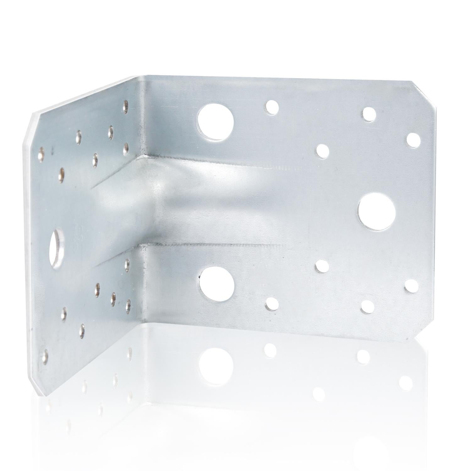 Angolo Di Connettore Angolare Di Carico Pesante Con Costolette In Metallo Galvanizzato A Ponte Connettore In Legno In Metallo 105x105x90mm 84750550 - Foto 7