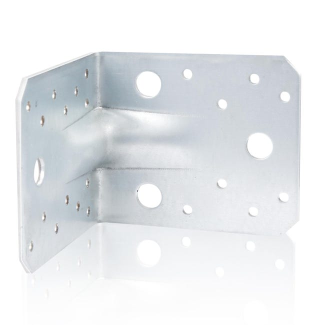 Angolo Di Connettore Angolare Di Carico Pesante Con Costolette In Metallo Galvanizzato A Ponte Connettore In Legno In Metallo 105x105x90mm 84750550 - Foto 7