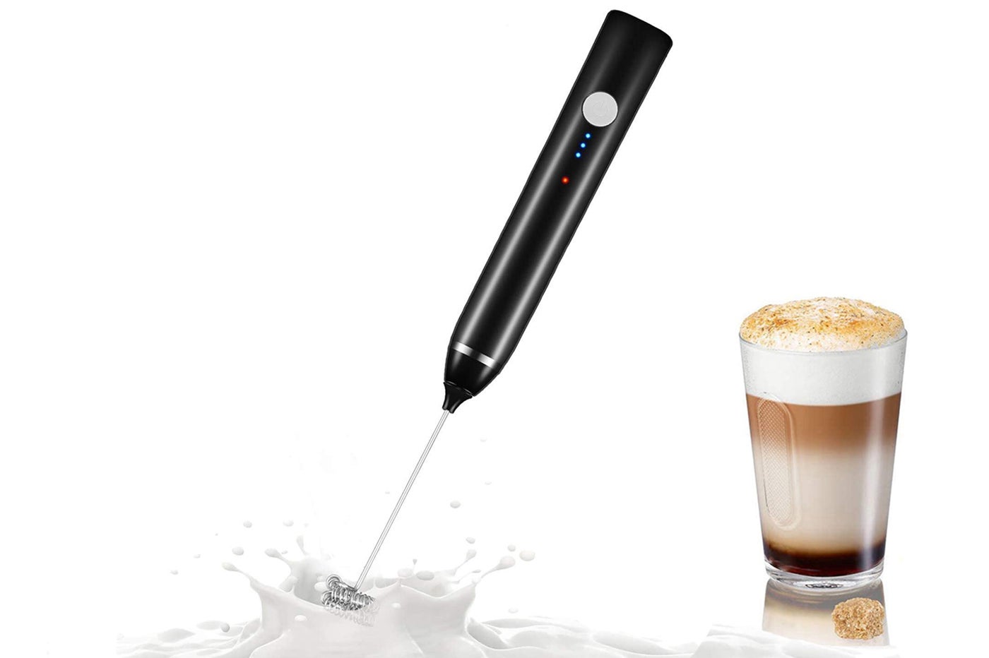 Montalatte elettrico ricaricabile usb schiumatore latte cappuccino