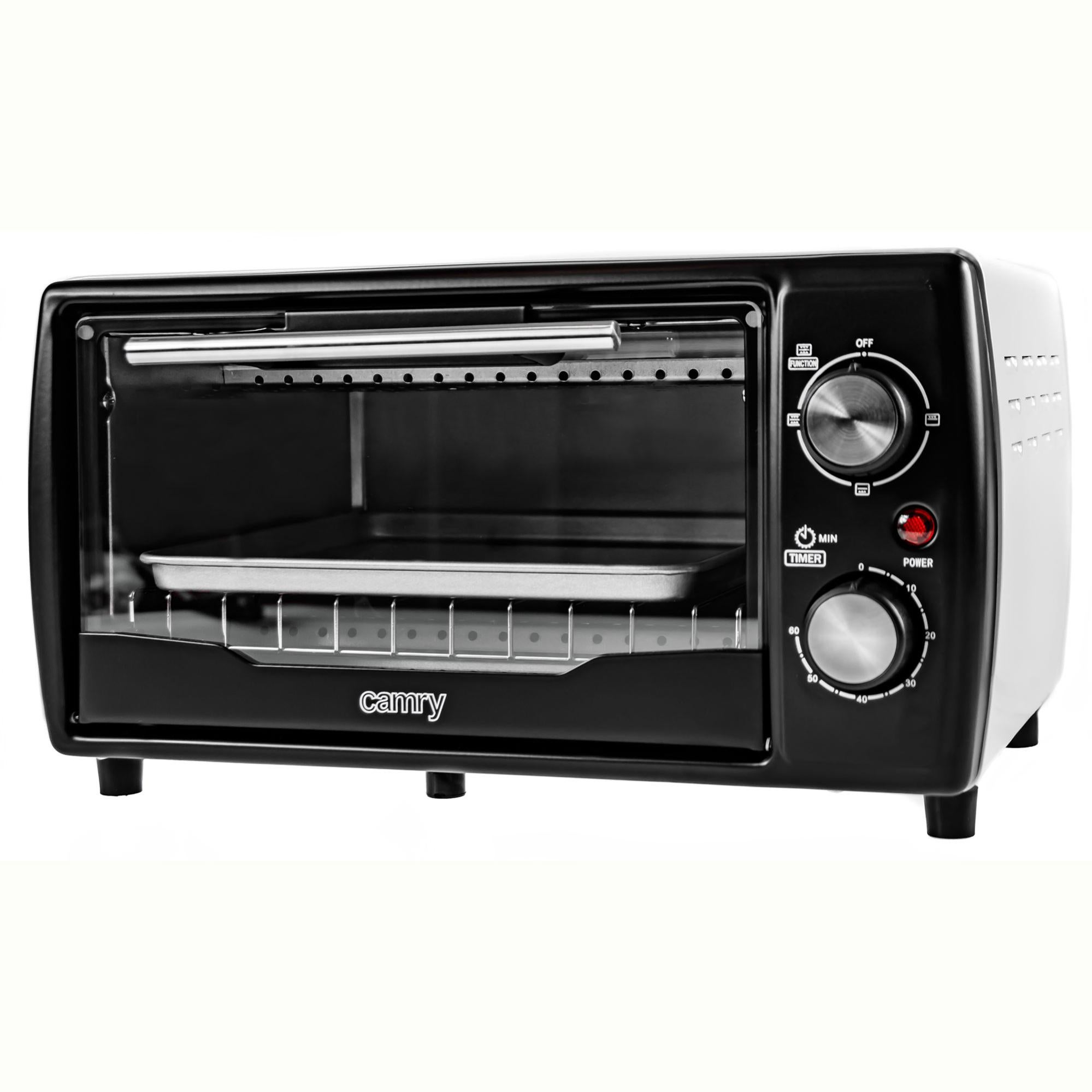 Forno Elettrico da Tavolo 9L Riscaldamento al Quarzo, Acciaio Inossidabile  Timer Camry 1400W CR6016 | Leroy Merlin