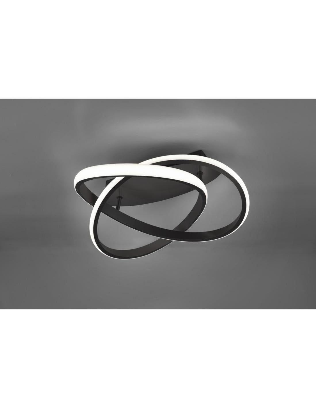 Howell VSR14045 Ventilatore a Soffitto con Telecomando 5 Pale 130 cm Lampadario 3 Velocità