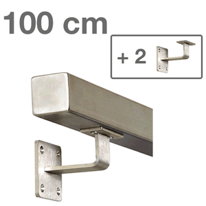 INOXLM Main courante en acier inoxydable 160 cm diam. 42,4 mm