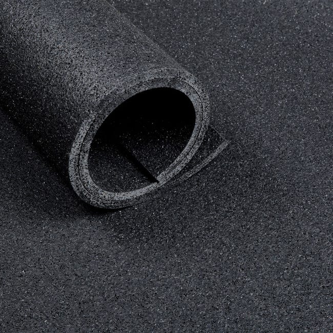 Pavimento in gomma per palestre - Rotolo da 2 m2 - Spessore 10 mm - Look  asfalto