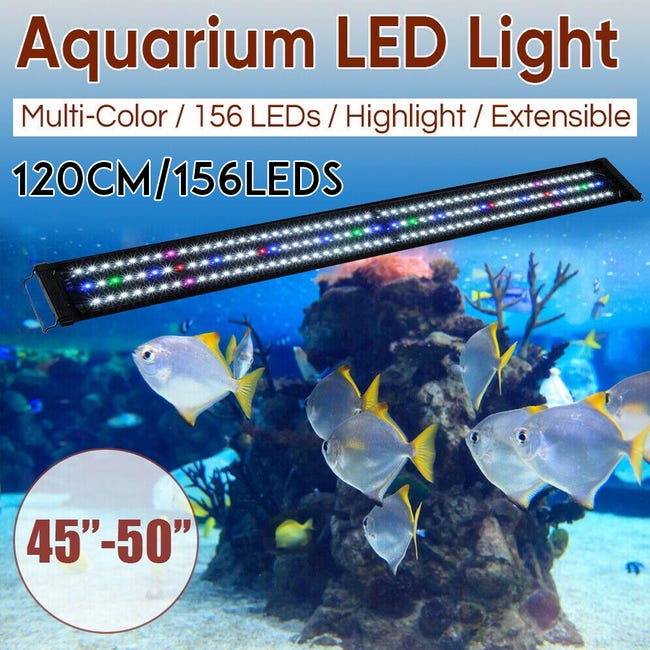 Lampada Luce LED per acquario L.120 x 12 x 2,2 cm
