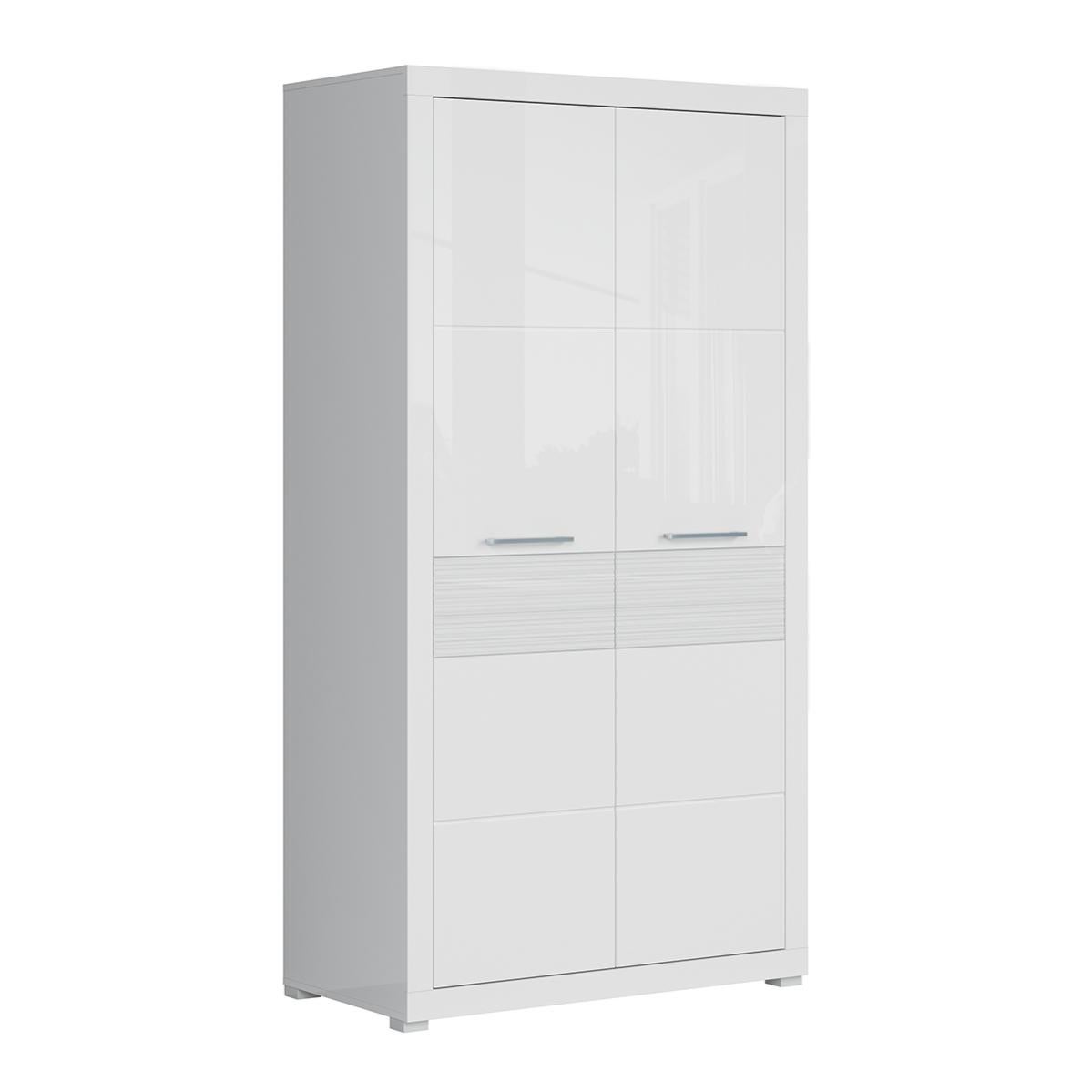 Armoire 2 portes Ulysse Blanc laqué Leroy Merlin